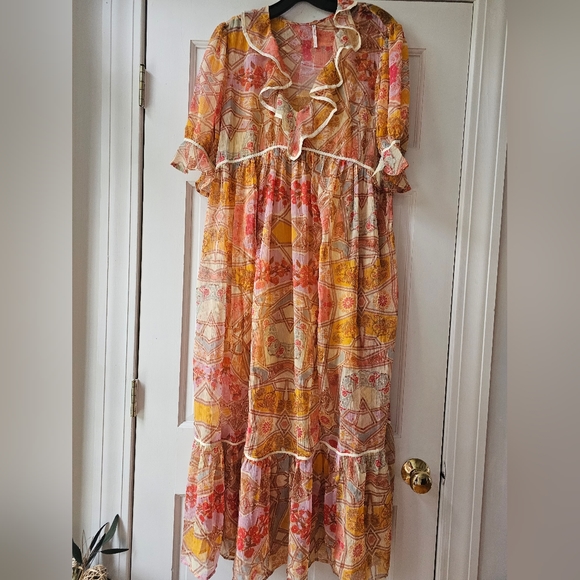 NEW Free People Carmella Maxi Dress Size XS - Picture 6 of 8